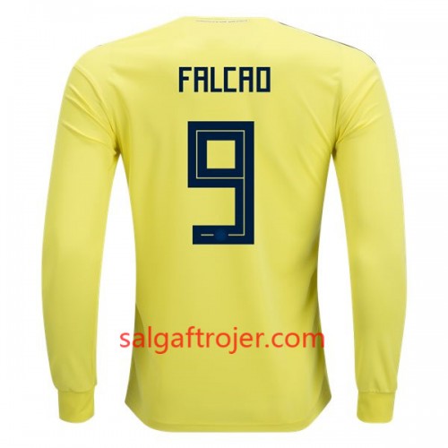 Colombia Fodboldtrøjer Falcao 9 Hjemmebanesæt VM 2018 Langærmet Colombia Fodboldtrøjer Falcao 9 Hjemmebanesæt VM 2018 Langærmet